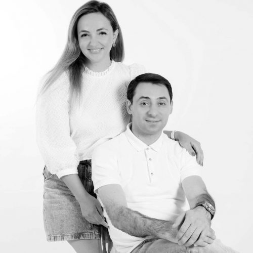 Portrait de couple en studio
