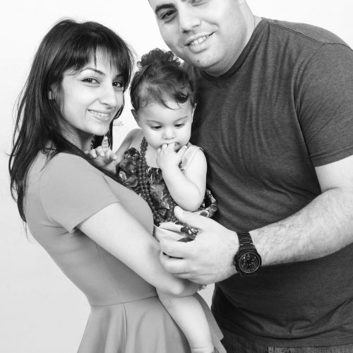 Séance famille en studio – parents et enfants